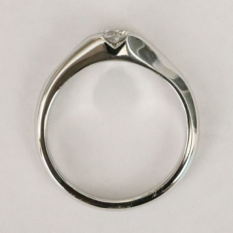 婚約指輪ジュエリーリフォーム枠ｑ2743ｃｔ030ｐｔ側面