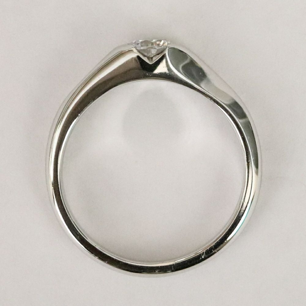 婚約指輪ジュエリーリフォーム枠ｑ2743ｃｔ030ｐｔ側面