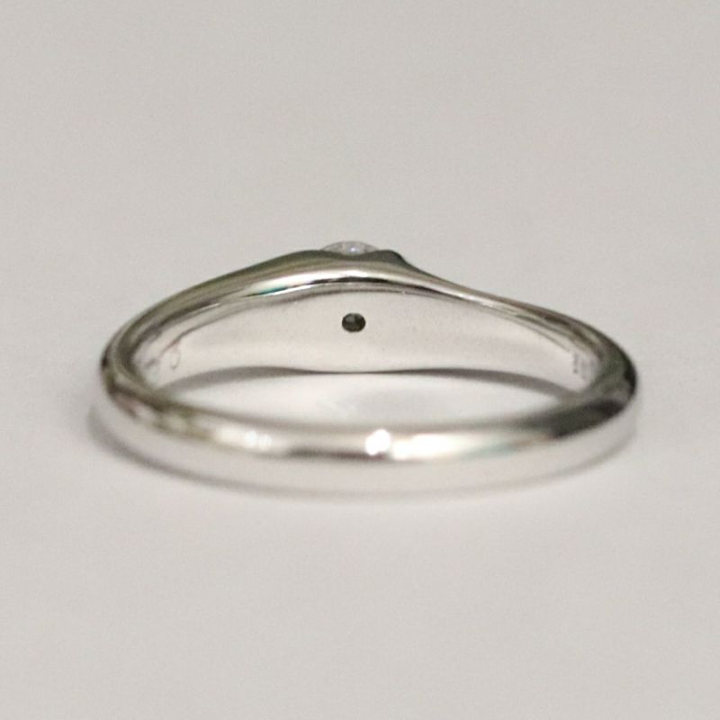 婚約指輪ジュエリーリフォーム枠ｑ2743ｃｔ030ｐｔ裏