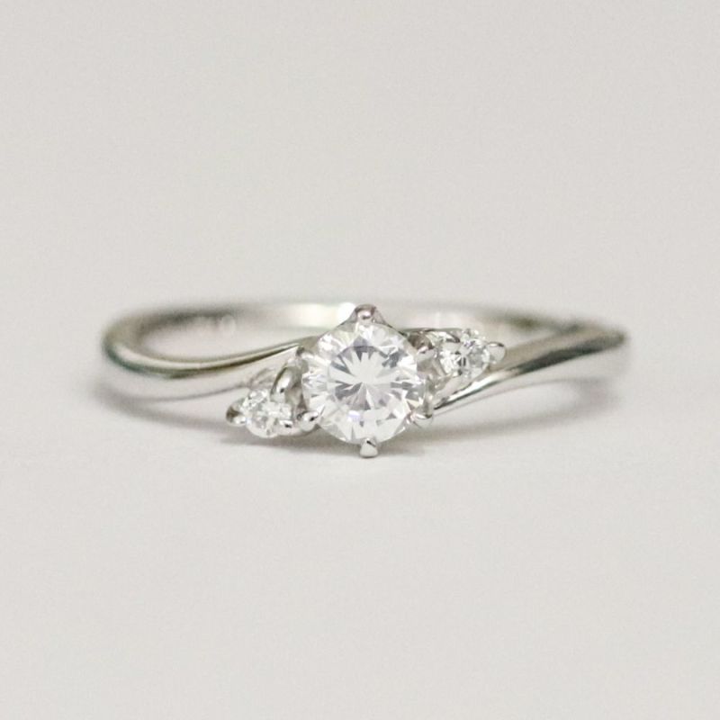 婚約指輪ジュエリーリフォームｒｆｋ0496cｔ030ｐｔ正面