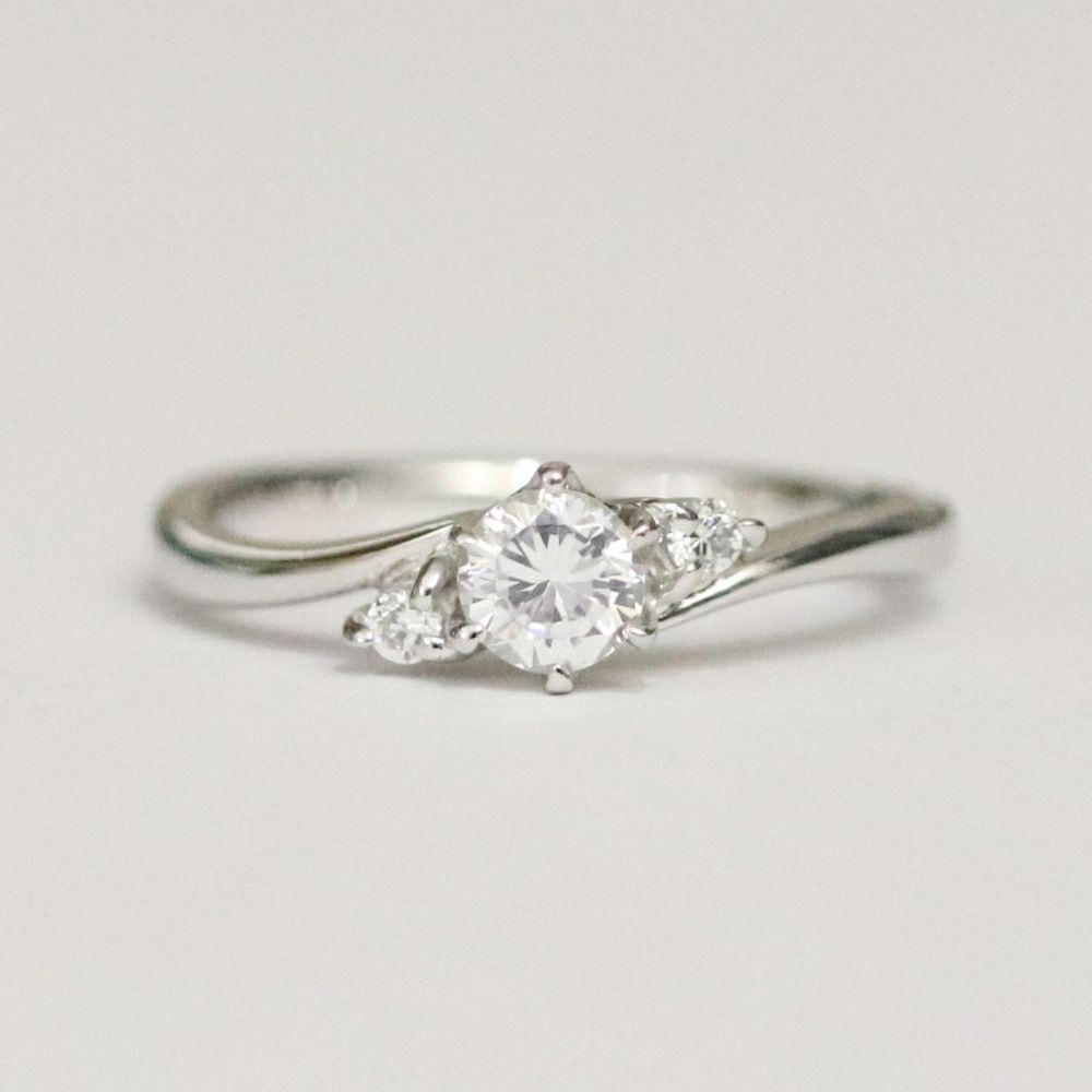 婚約指輪ジュエリーリフォームｒｆｋ0496cｔ030ｐｔ正面