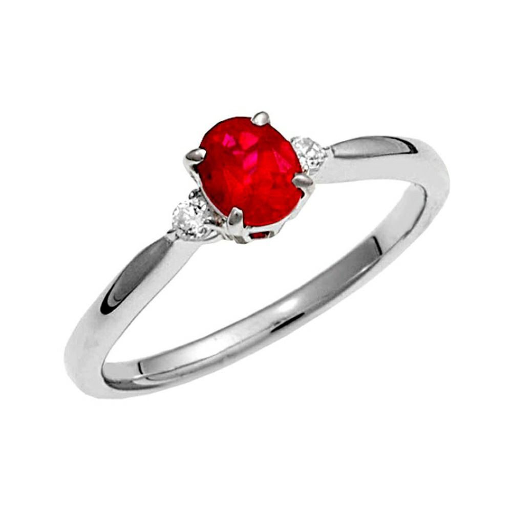 ルビーの指輪ジュエリーリフォームｒｆｂ1484-090ｐｔｒｂ斜め