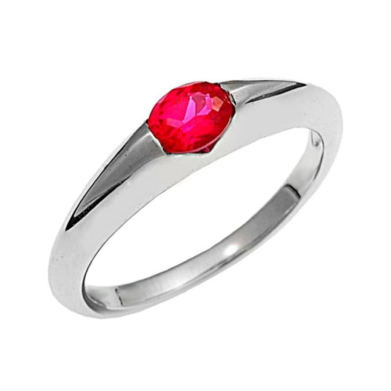 ルビーの指輪ジュエリーリフォームｒｆa0488-090ｐｔ斜め