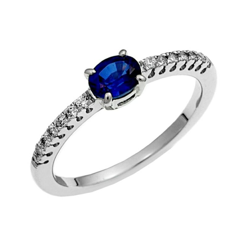 サファイヤの指輪ジュエリーリフォームｒｆｂ1459-090ｐｔｓｆ斜め