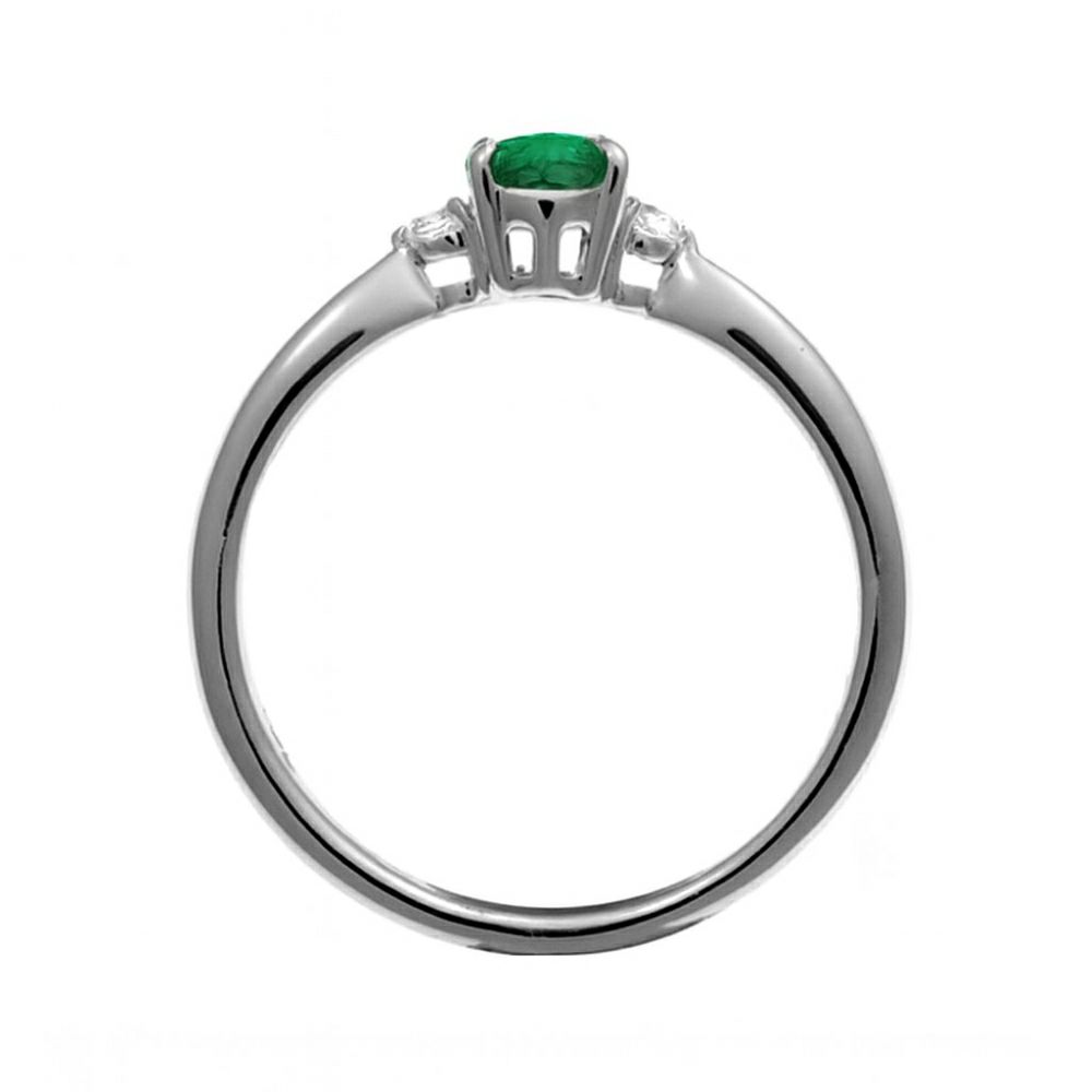 エメラルドの指輪ジュエリーリフォームｒｆｂ1484-090ｐｔem側面