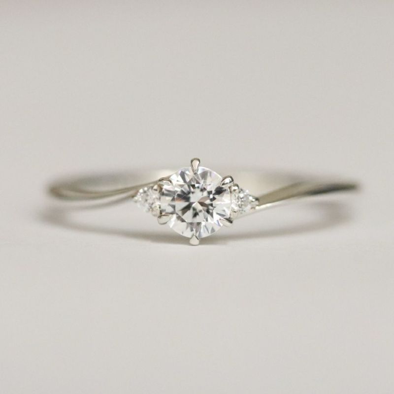 ダイヤモンド婚約指輪枠erk1205ct030pt正面