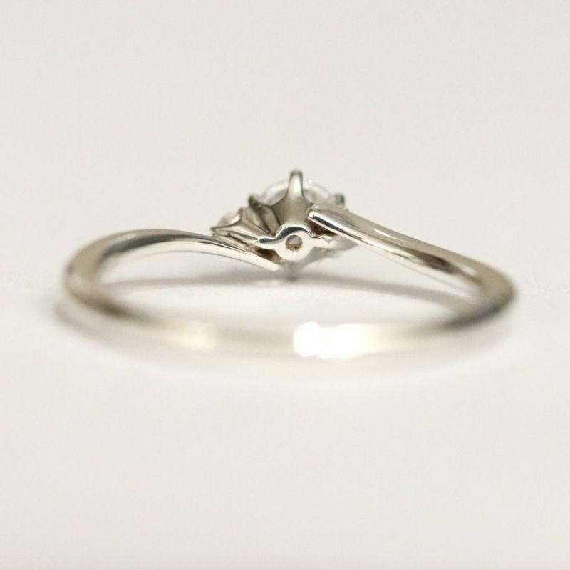 ダイヤモンド婚約指輪枠erk1205ct030pt裏面