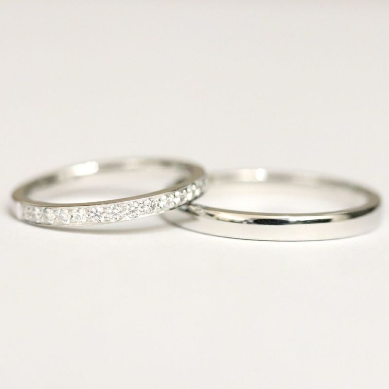 結婚指輪ハーフエタニティ結婚指輪ハーフエタニティｍｒｓ036ｐｔｍｒｓ035ｐｔペア